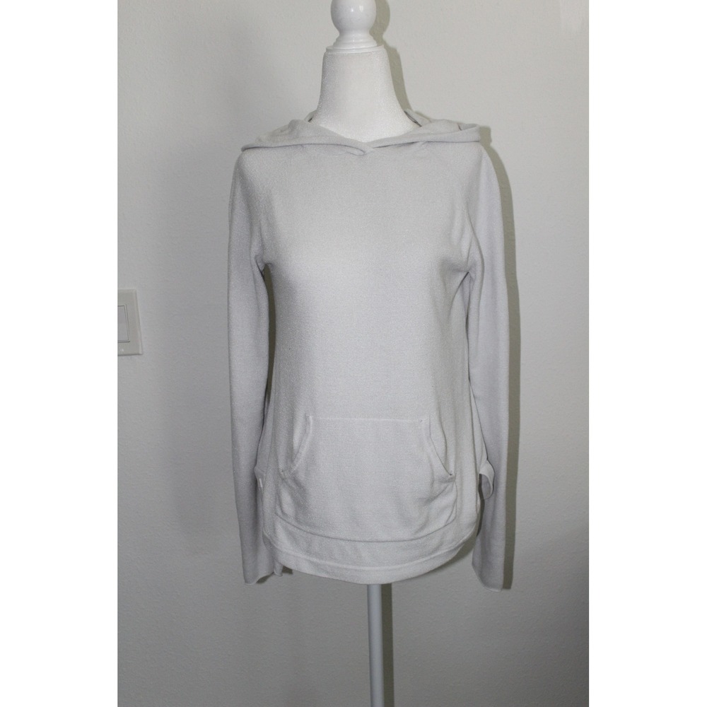 Barefoot Dreams CozyChic Ultra Lite Pullover Hoodie Gray XS Raglan